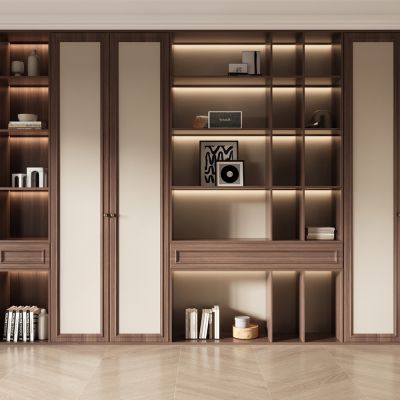 侘寂中古风书柜