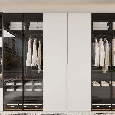 现代衣柜 开放式衣柜