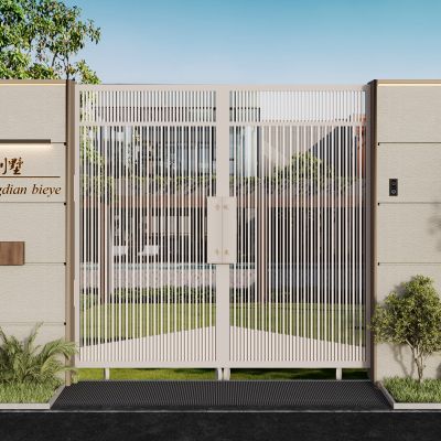 现代别墅大门 庭院门 铁门 大门