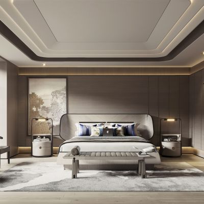 新中式卧室 主卧 主人房