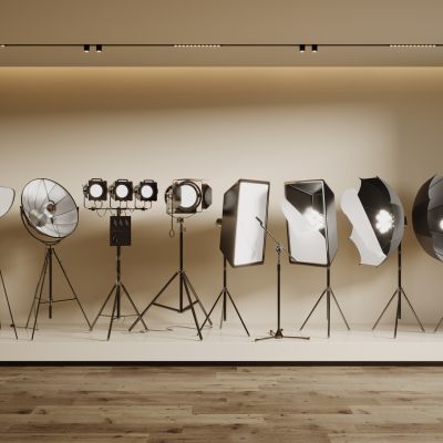 现代摄影器材 摄影道具 摄影灯 补光灯 直播器材道具 手机直播支架