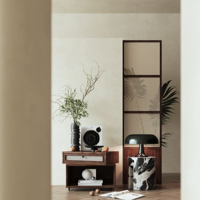 侘寂风格_装饰柜_摆件_装饰品_陶瓷_书本2222