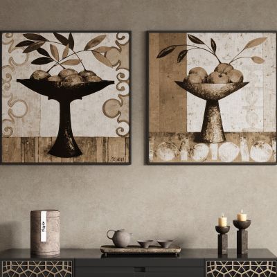 侘寂风装饰画挂画
