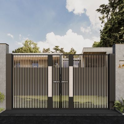 现代别墅大门 庭院门 铁门 大门