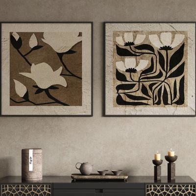 侘寂中古风装饰画挂画