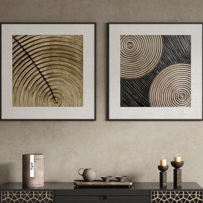 侘寂中古风装饰画挂画