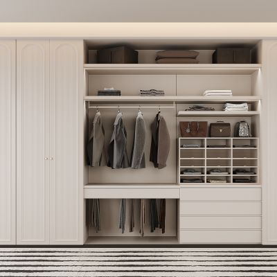 现代衣柜 梳妆台 现代衣帽间衣柜 服饰包包 衣服 箱包