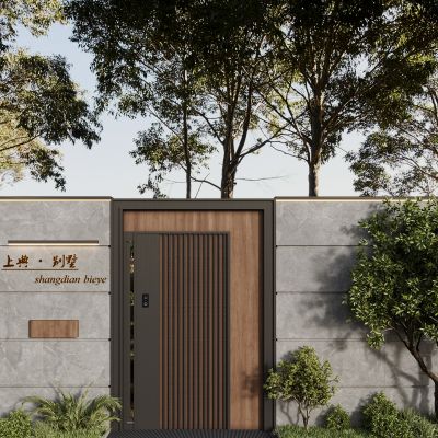 现代庭院门 大门 花园门 入户门 铁艺门 铁门 别墅庭院门