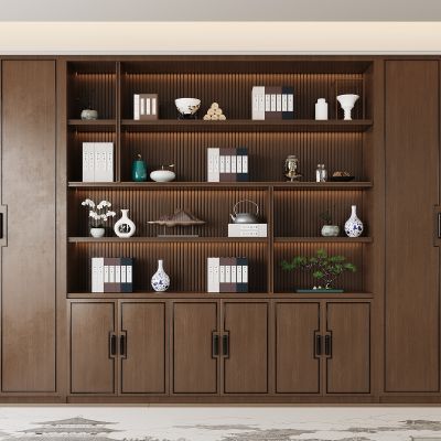 现代书柜 开放式书柜 书籍