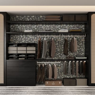 现代衣柜 梳妆台 现代衣帽间衣柜 服饰包包 衣服 箱包