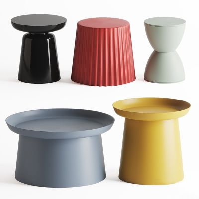 现代茶几,圆几,边几