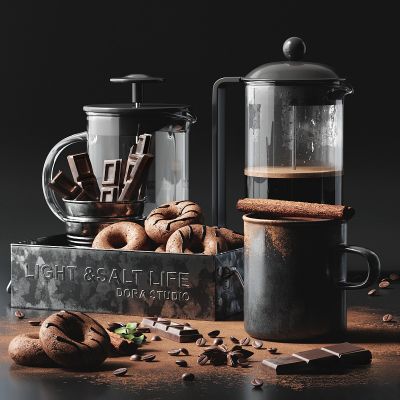 现代厨房器具食品