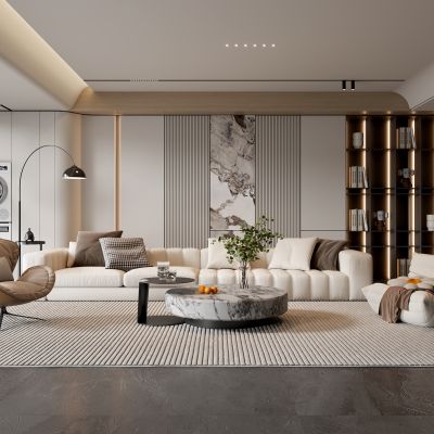 现代家居客厅 现代客厅 简约客厅 现代茶几组合 茶几 落地灯 极简客厅