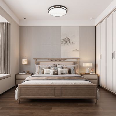 新中式卧室