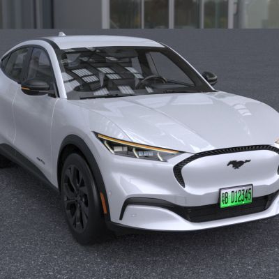 2022款福特野马MachE汽车3D模型