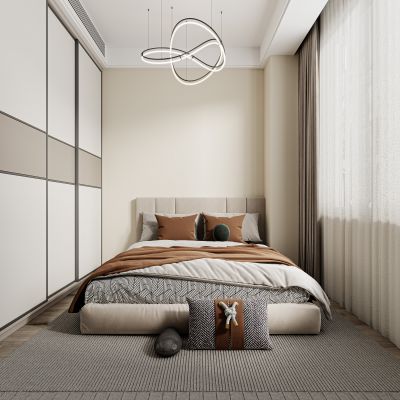 现代卧室，卧室，主人房，主卧
