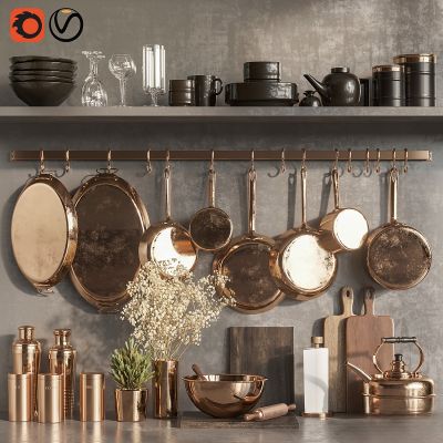 现代厨房器具食品