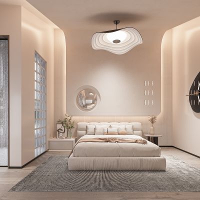 现代奶油风卧室