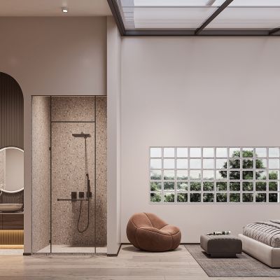 现代奶油风卧室