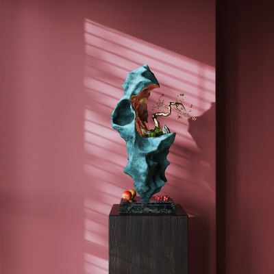 侘寂风格_装饰柜_摆件_装饰品_陶瓷_书本2