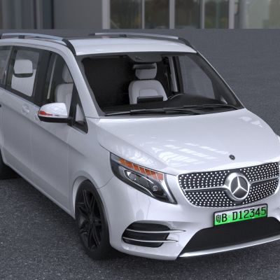 2023款梅赛德斯奔驰VclassVIPMPV商务汽车