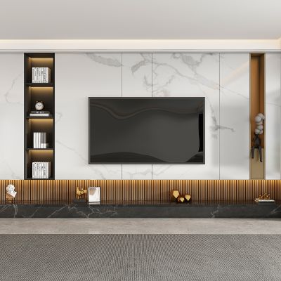 现代电视背景墙