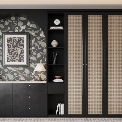 中古风衣柜 装饰桌 衣柜  梳妆台