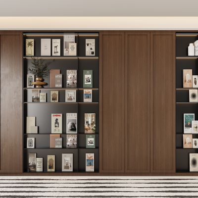 现代书柜 书籍 展示柜 开放式书柜
