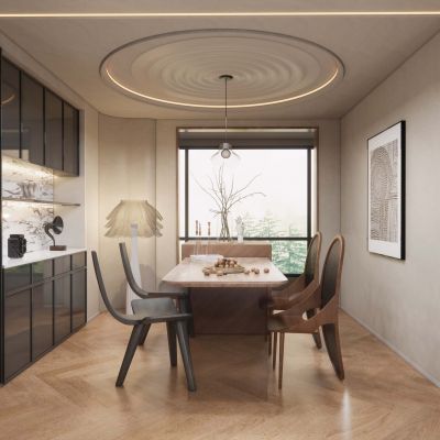 中古风餐厅模型下载