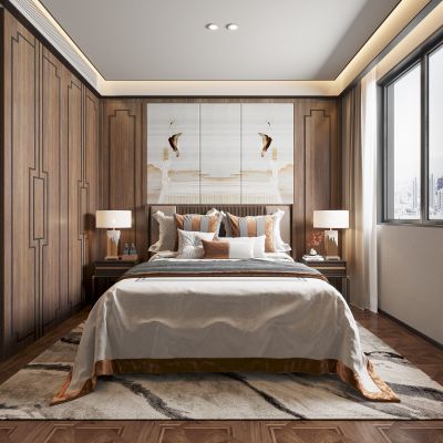 新中式卧室