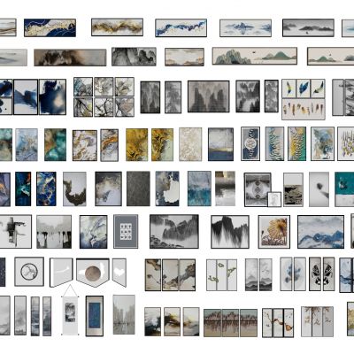 新中式装饰画中式水墨画禅意装饰画中式挂画挂件山水画