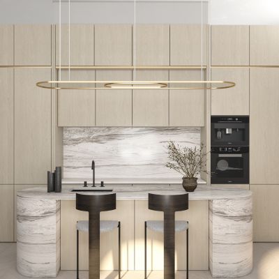 现代吧台吧椅组合