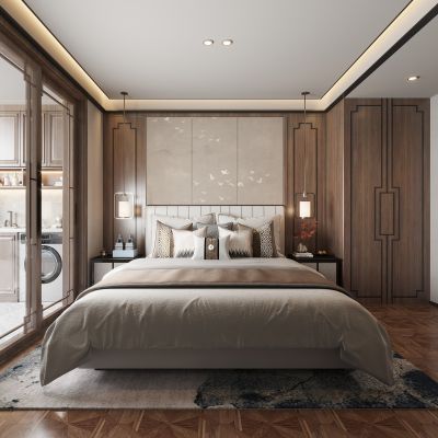 新中式卧室
