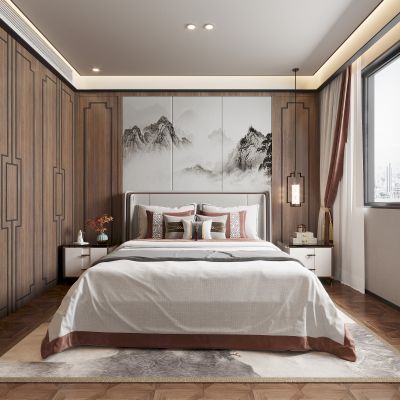 新中式卧室