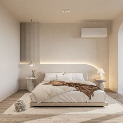 现代奶油风卧室