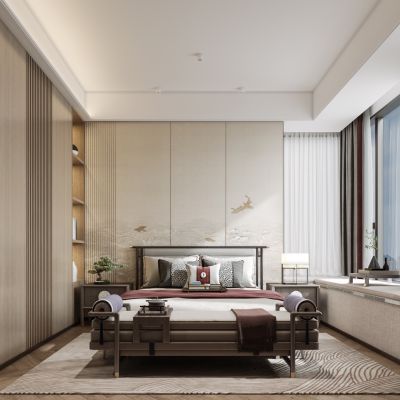 新中式卧室