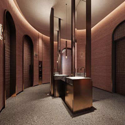 现代公共卫生间