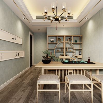 简欧茶室，茶室，休闲区，洽谈室