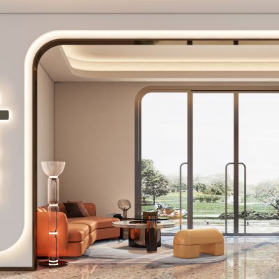 现代幼儿园休息区