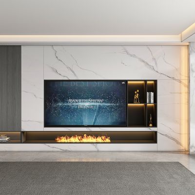 现代电视柜背景墙