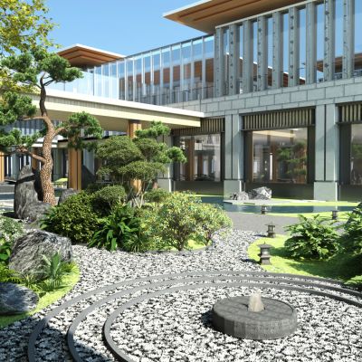 现代庭院景观 园林景观