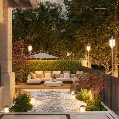 现代庭院景观 花园景观