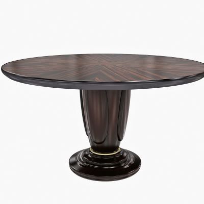 轻奢圆餐桌