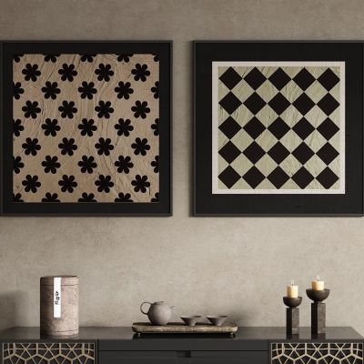 侘寂中古风装饰画挂画