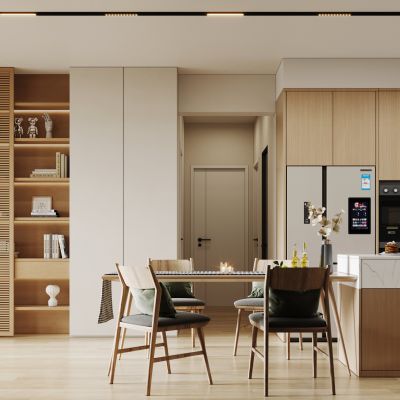 现代原木风餐厅