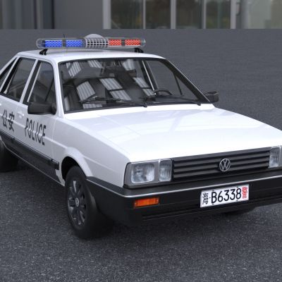 7080年代老款桑塔纳警车狂飙同款