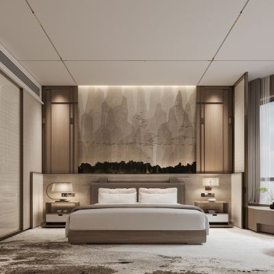 新中式酒店客房