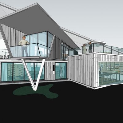 集装箱建筑集装箱餐厅可移动建筑咖啡厅酒吧露台户外餐厅户外家具吧台