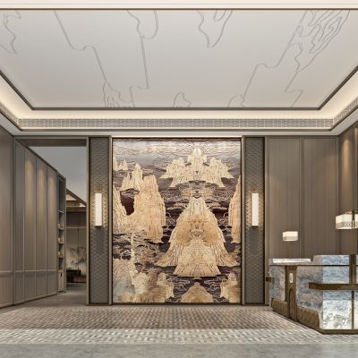 新中式售楼处接待前厅