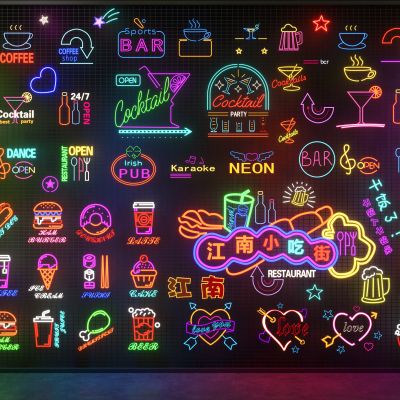 现代霓虹灯